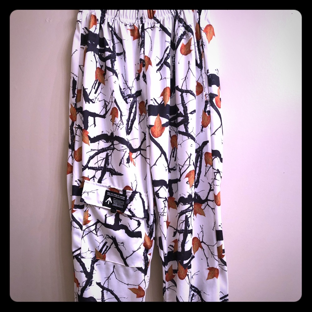 Unisex Fall Print graphic cargo joggers